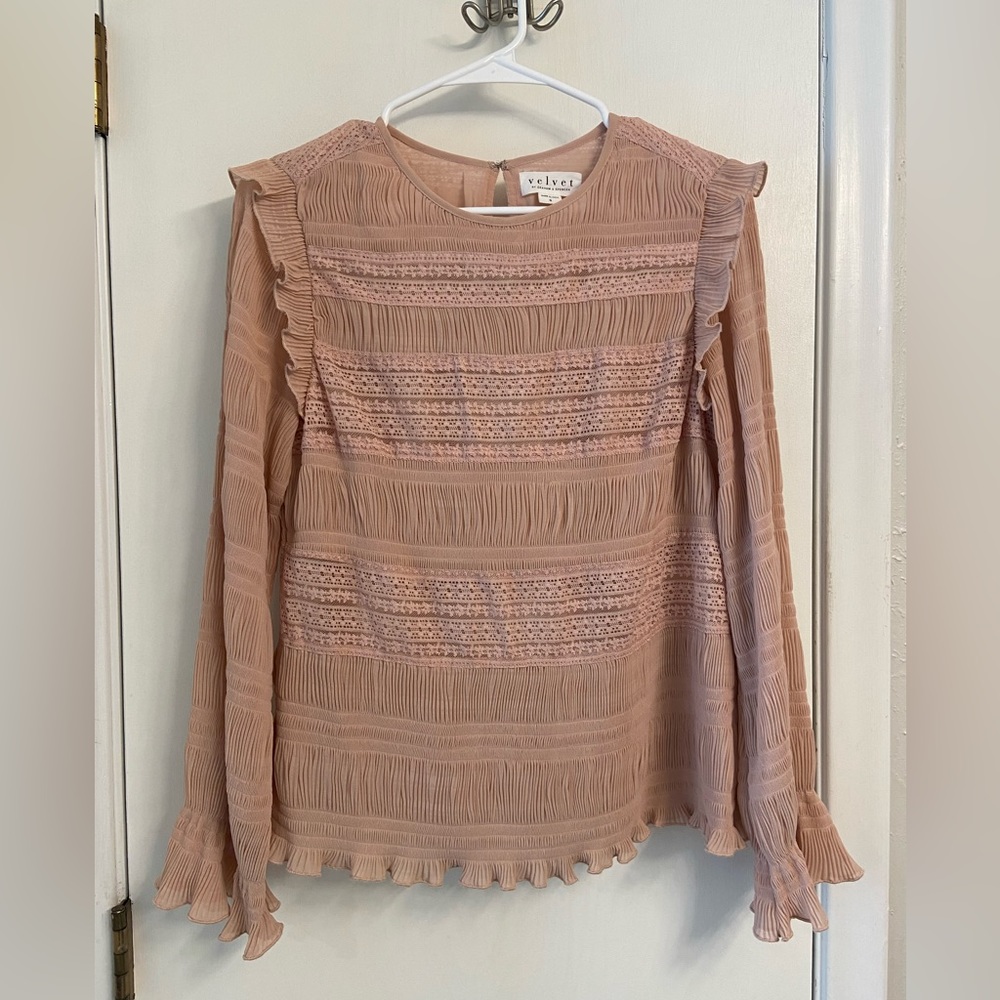 Velvet by Graham and Spencer blush blouse